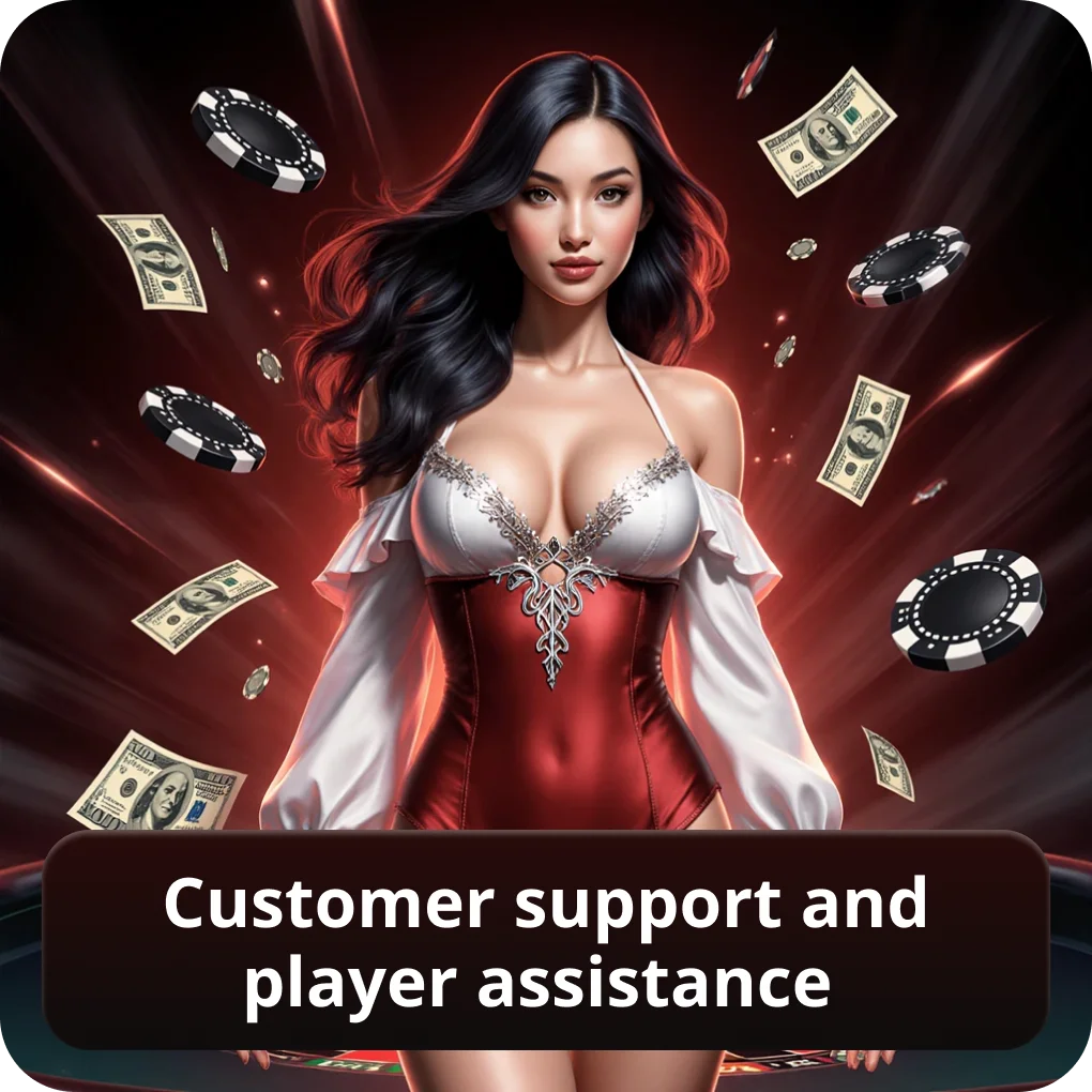Customer support and player assistance Dracula Casino